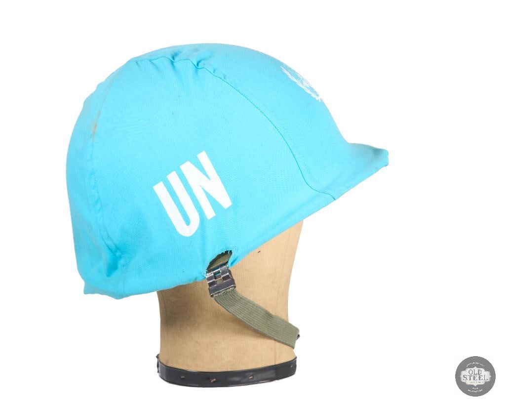 Post Vietnam War M1 Helmet with UN Cover - 2