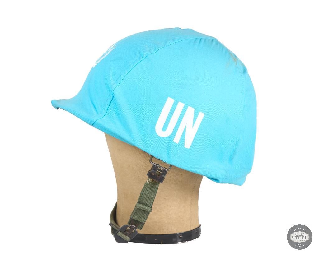 Post Vietnam War M1 Helmet with UN Cover - 3