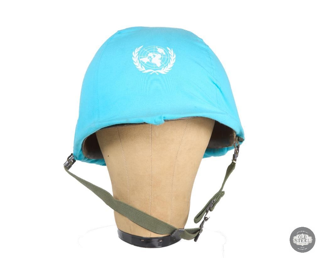 Post Vietnam War M1 Helmet with UN Cover - 4