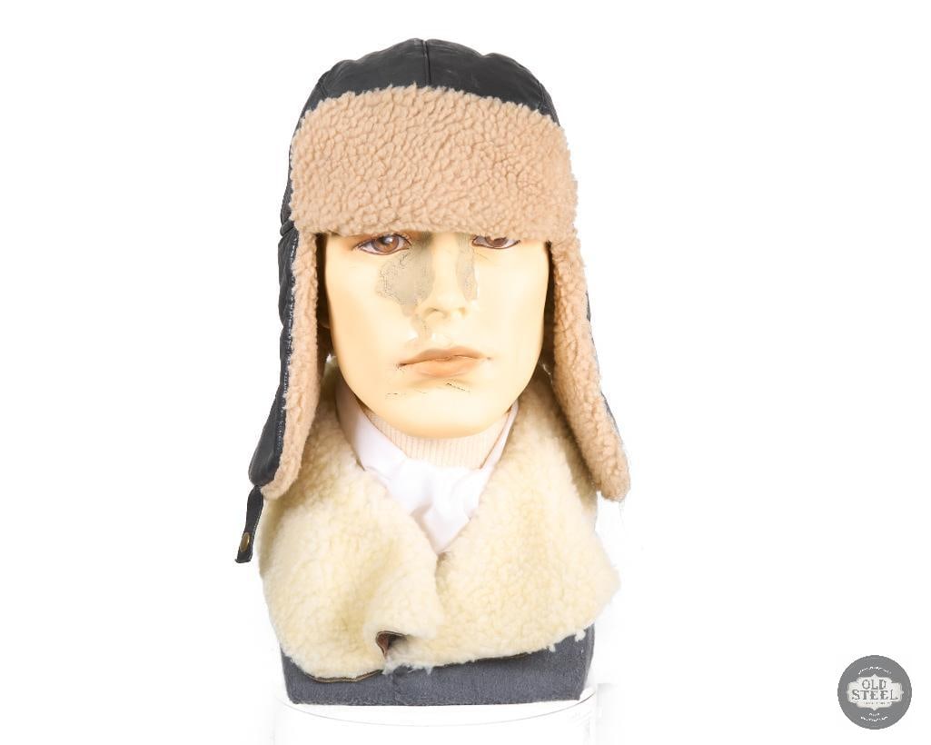 Display Bust with Faux Bomber Flight Helmet and Jacket - 4
