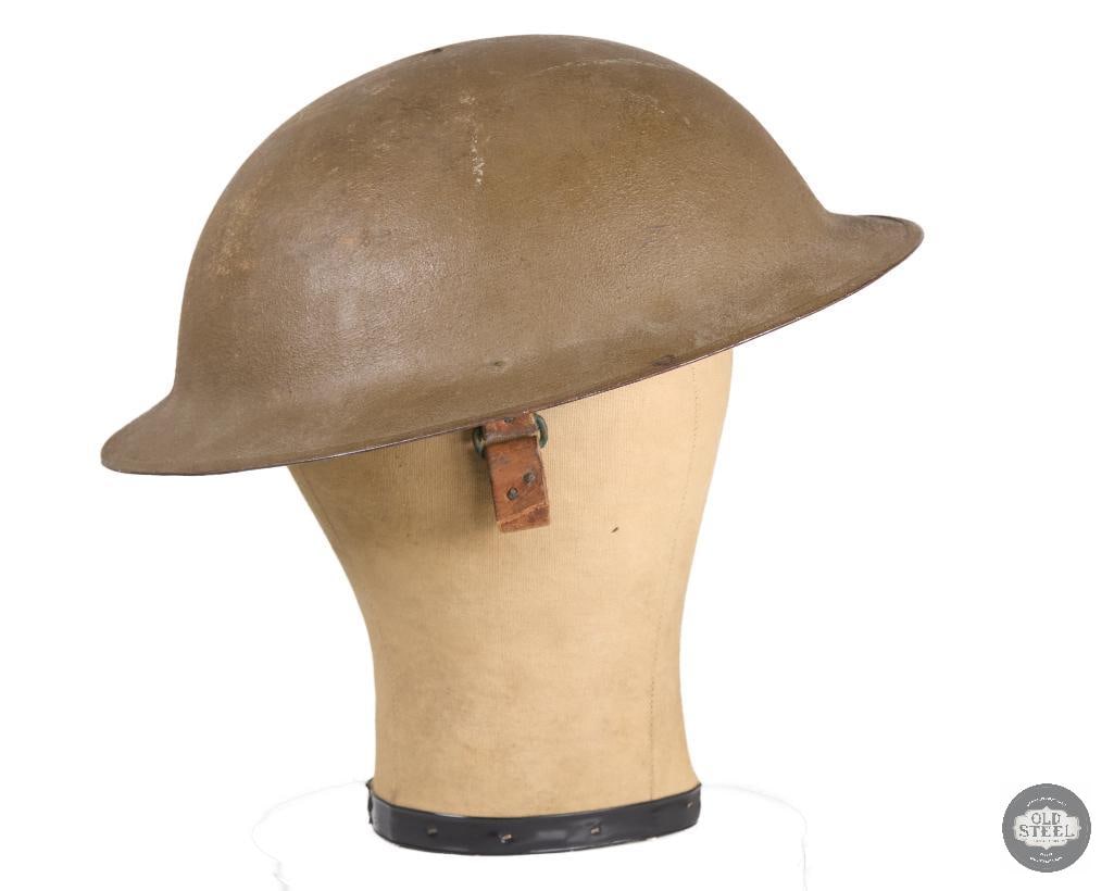 US M1917 Helmet -Original Paper Tag on Crown - WWI - 2