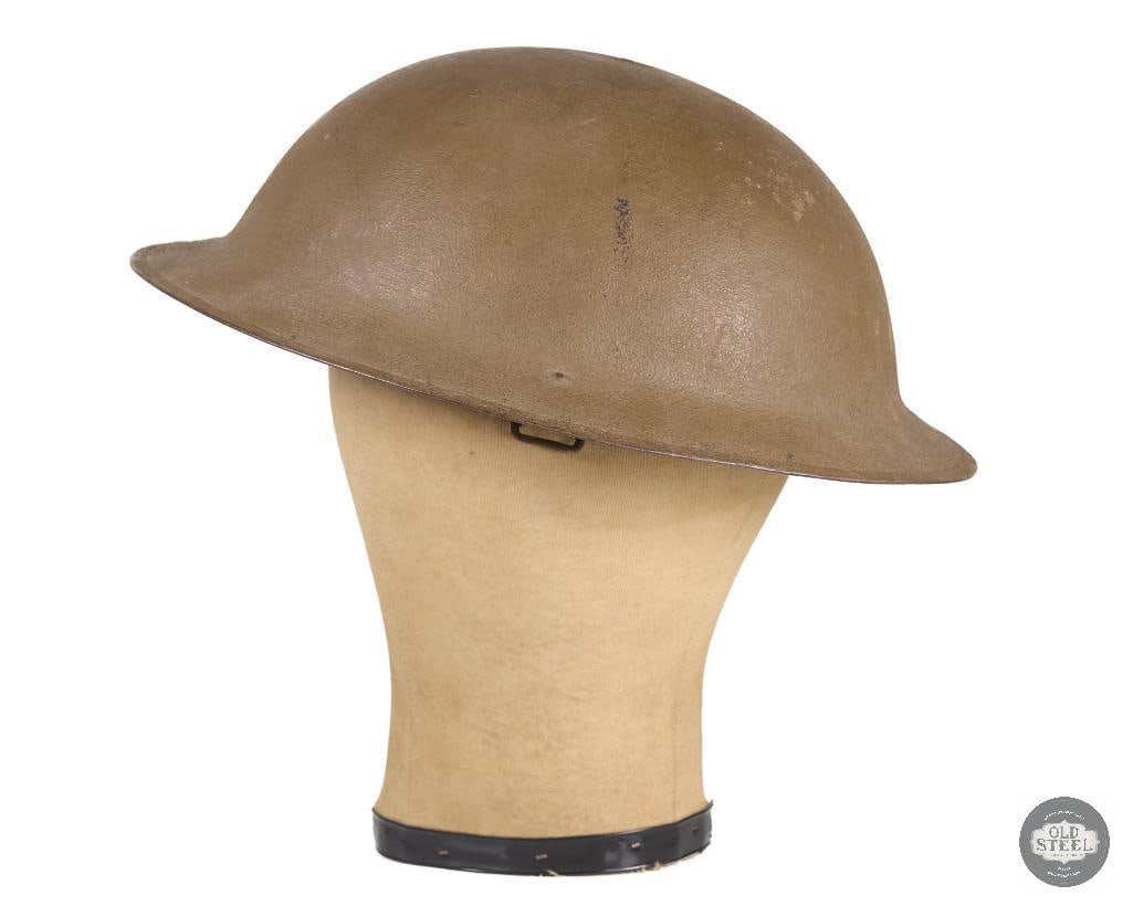 US M1917 Helmet -Original Paper Tag on Crown - WWI - 3