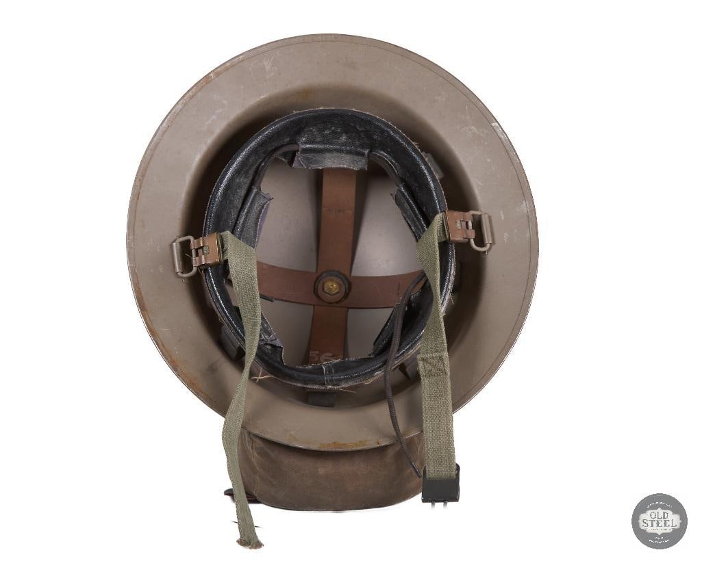Dutch Brodie Mk II Helmet WWII with Liner and Chinstrap - 5