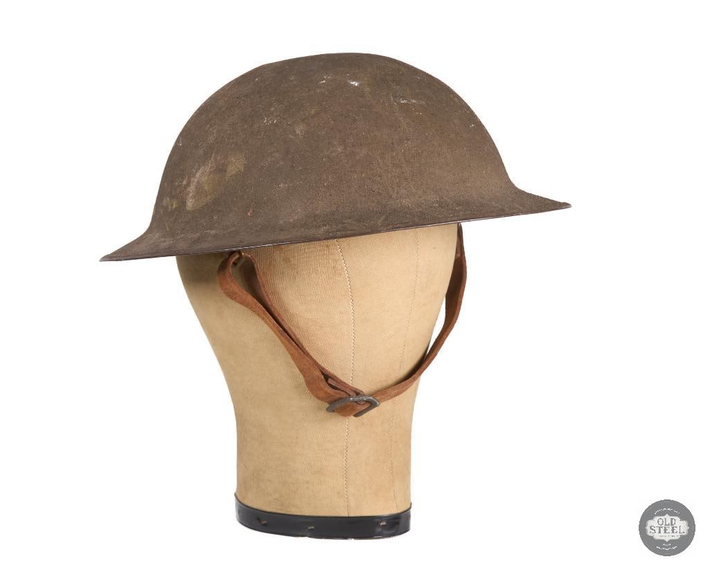 US M1917 Doughboy Helmet WWI: Here we have a M1917 US 'Doughboy' helmet. This helmet has an overlapping rim that has obscured the brim marking but the marking appears to be Z 436. THIS ITEM IS AS PICTURED WITH NO FURTHER