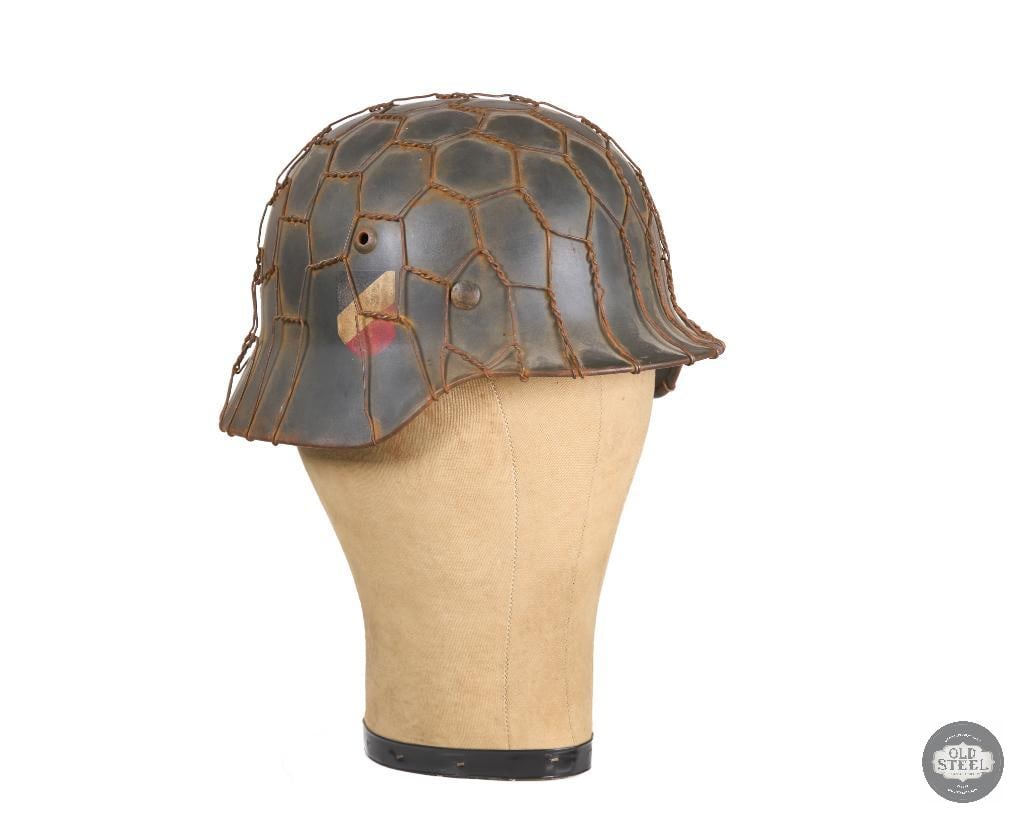 M35 Heer WWII Helmet Chicken Wire Cover (1 of 7)
