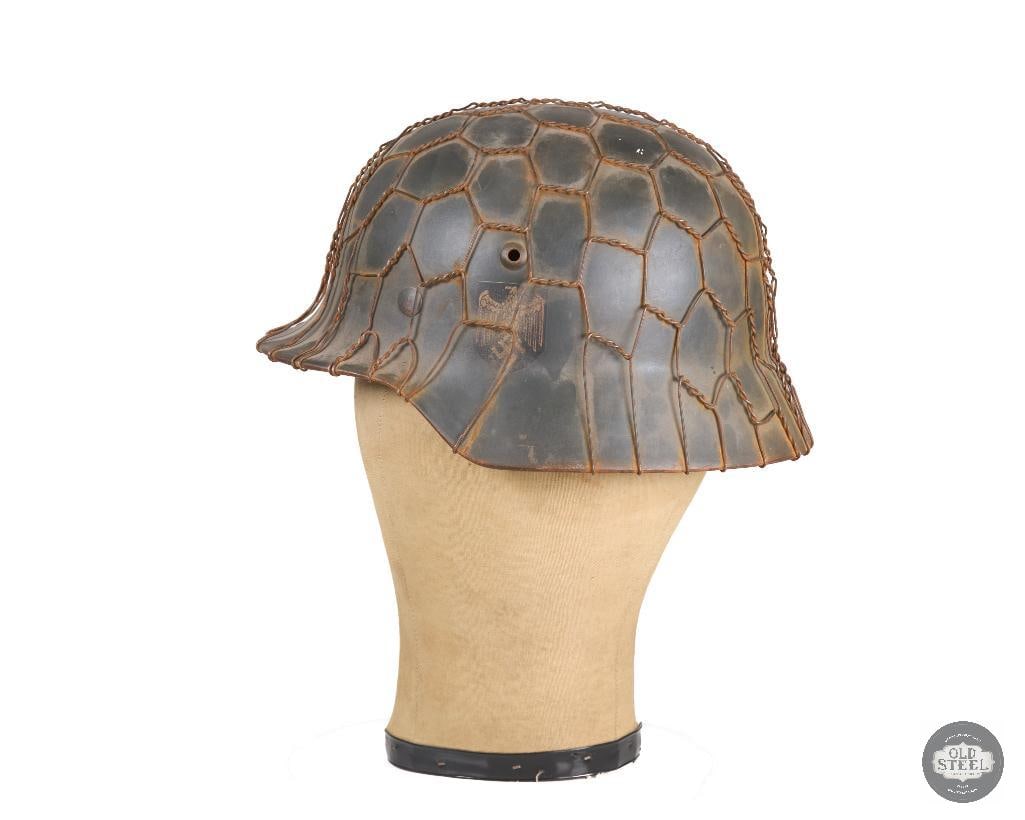 M35 Heer WWII Helmet Chicken Wire Cover - 4
