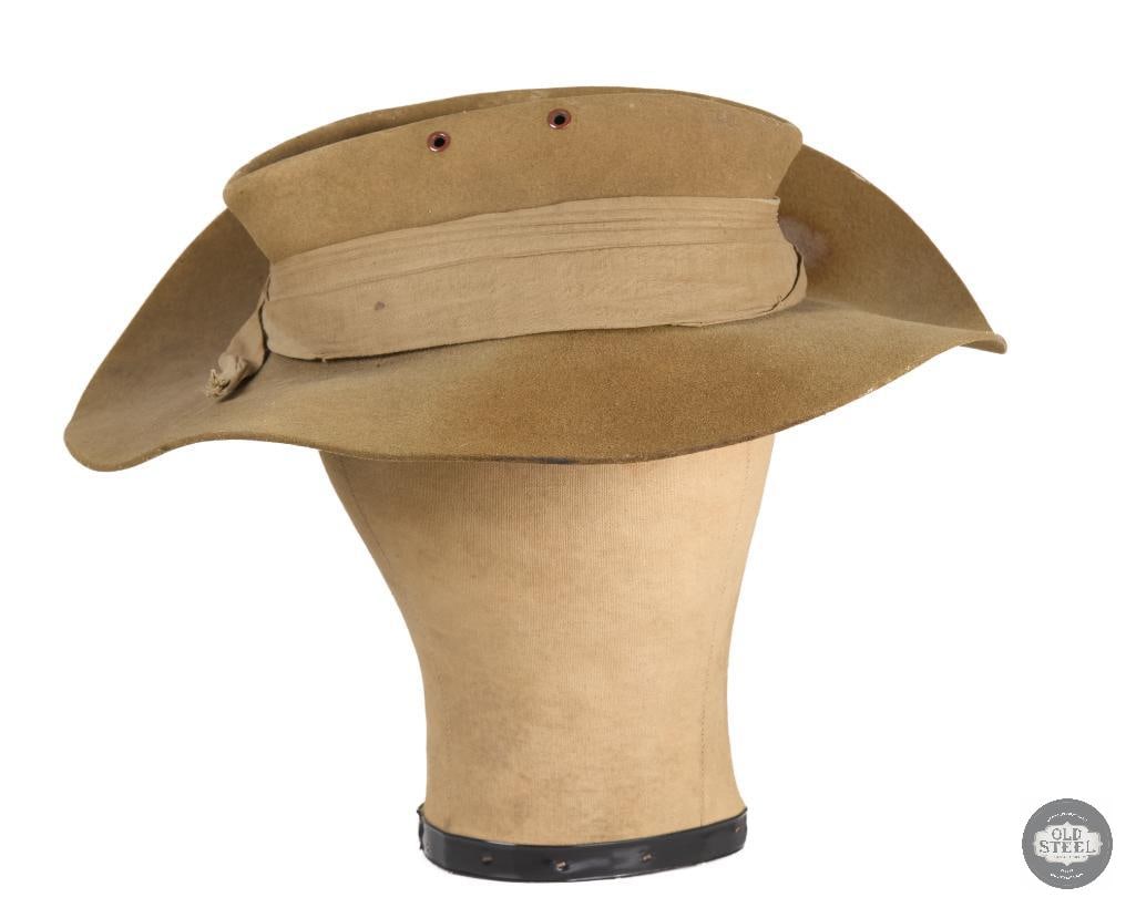 British Commonwealth Forces Slouch Hat - Formation Flash of Headquarters Land Forces Hong Kong WWII - 3