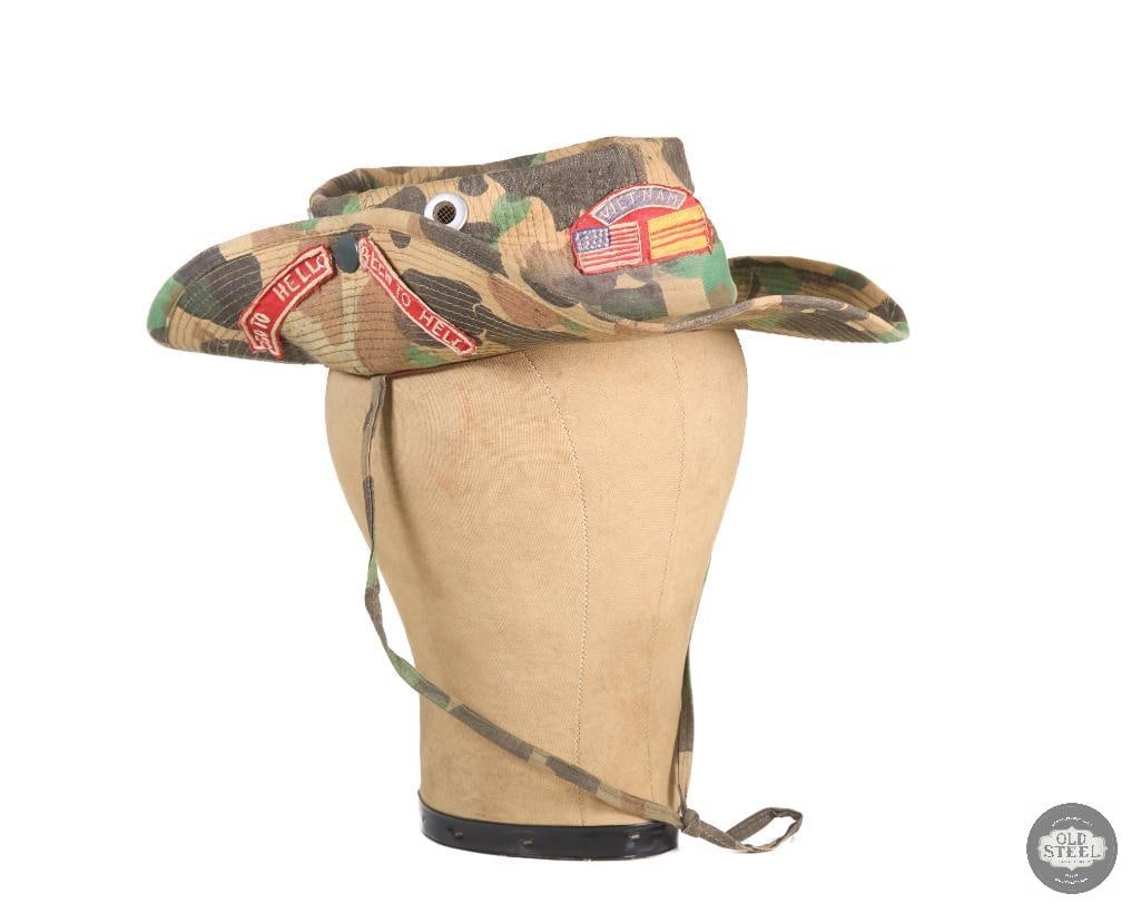Theater Made Vietnam War Bush Boonie with Tan Son Nhut Viet-Nam and Been to Hell Patches (1 of 5)
