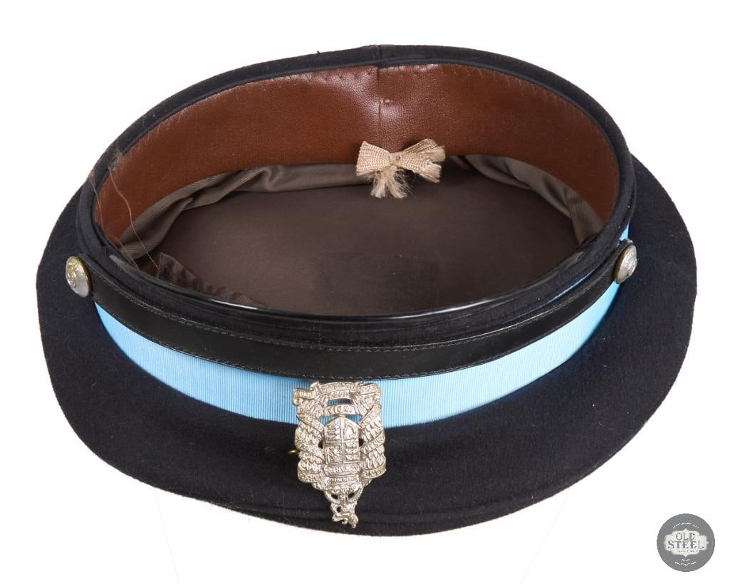 British King Edwards Horse Badge and Buttons on Visor Cap - 5