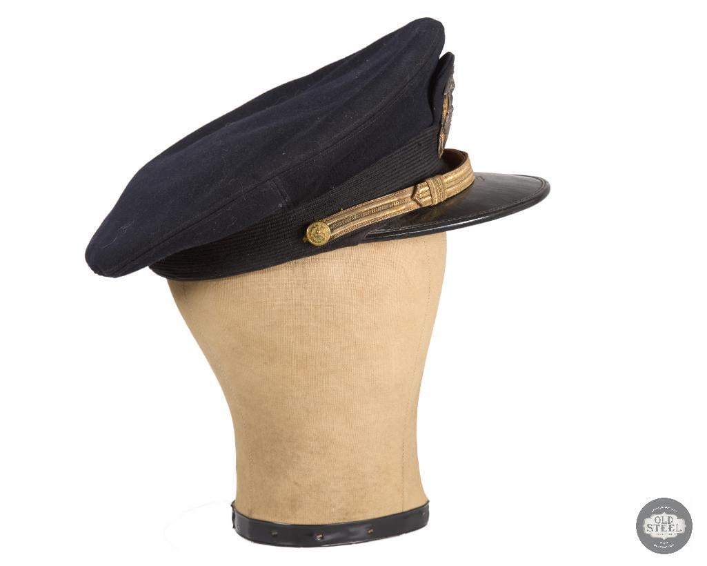 US Naval Officer's Visor Cap WWII - 3