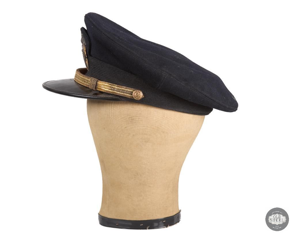 US Naval Officer's Visor Cap WWII - 4