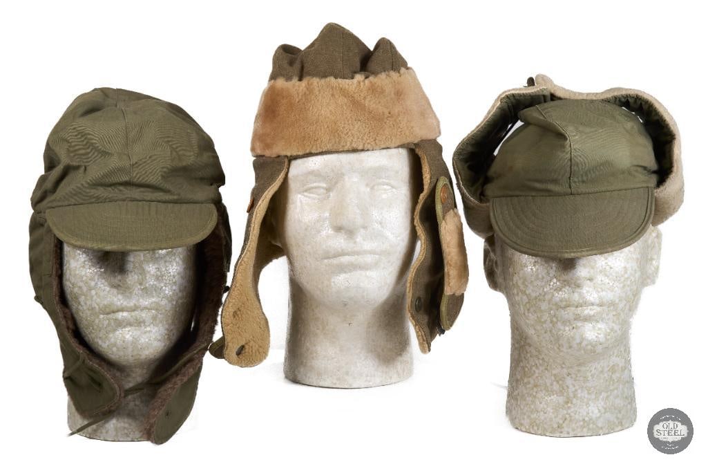 Trio of US Military Winter Caps - 2