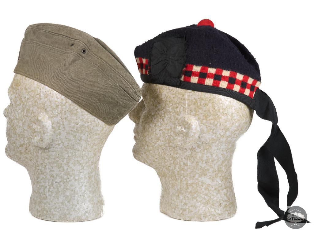 West German Garrison Cap and Scottish Regiment Glengarry Bonnet - 2