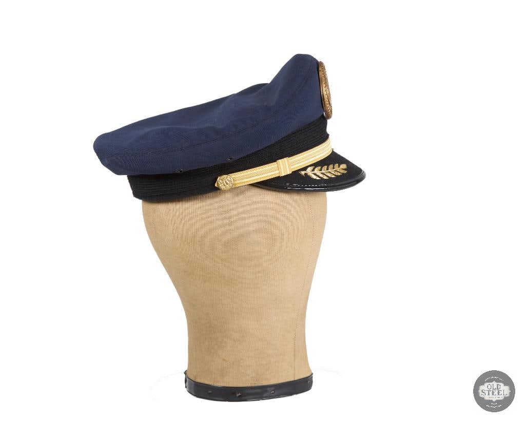 Visor Cap with Embroidery and Heavy Medallion Cap Badge - 3