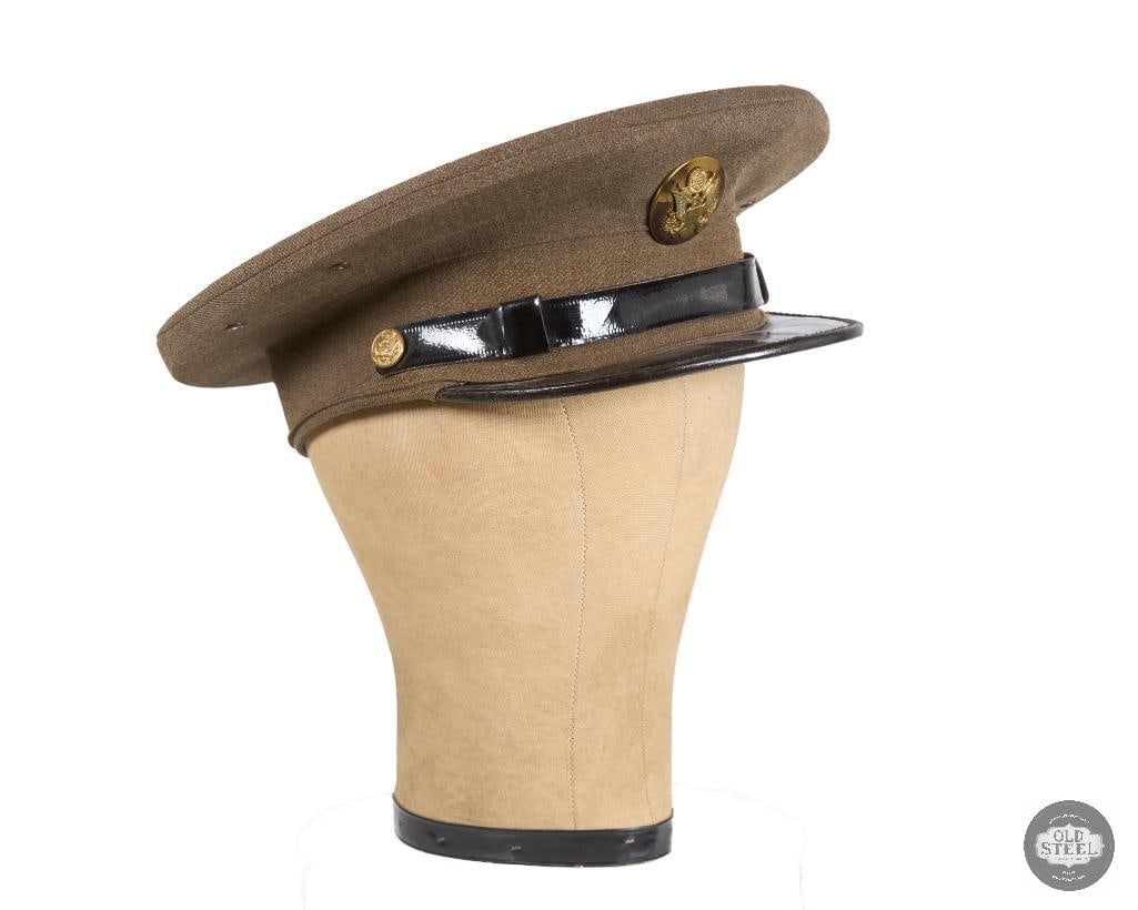US WWI - Early 20th Century Army Visor Cap: US WWI - Early 20th Century Army Visor Cap THIS ITEM IS AS PICTURED WITH NO FURTHER ATTACHMENTS. ALL SALES ARE FINAL. PLEASE REFER TO THE AUCTION DESCRIPTION, LOT #1 DESCRIPTION AND TERMS