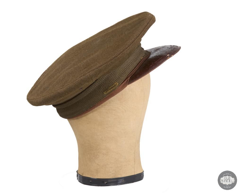 WWII US Army Crusher Cap No Cap Badge/Army Eagle - 3