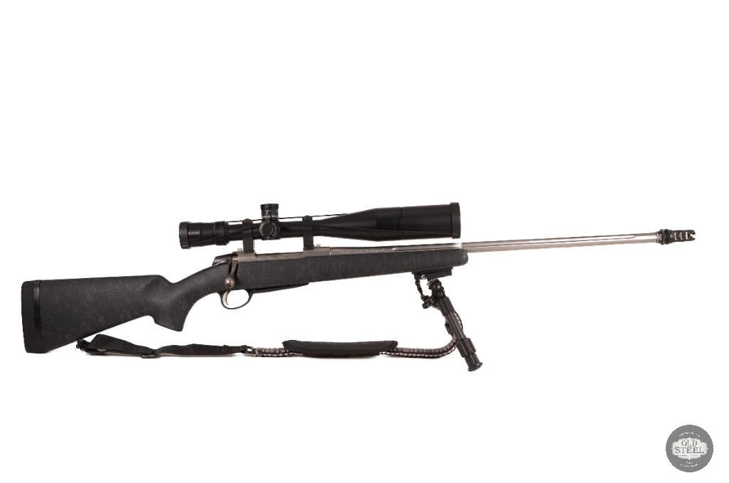 Sako A7 .300 Win Mag Fluted Barrel, Dead Air Muzzle Brake & Nikon Black FX1000: This Sako A7 rifle is chambered in .300 Winchester Magnum and features a fluted barrel paired with a Dead Air muzzle brake for reduced recoil and improved shooting comfort. Renowned for its smooth