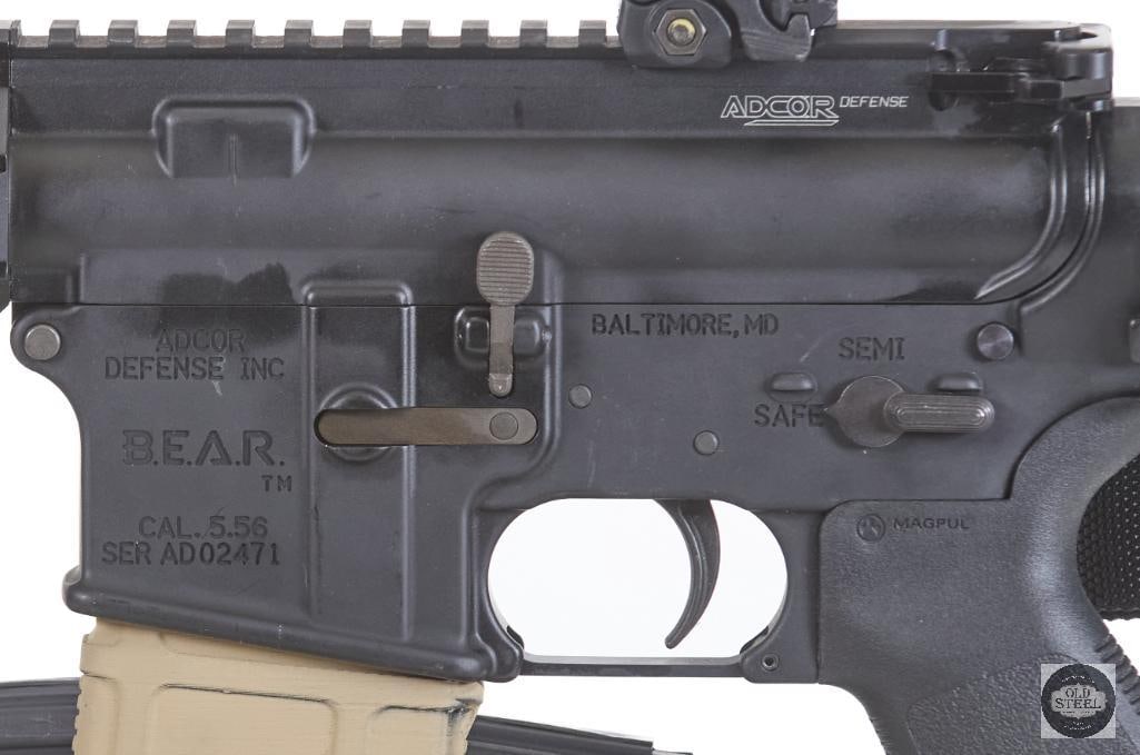 Rare Adcor Defense B.E.A.R. 5.56 Piston Driven AR15 Quad Rail Rifle System - 8