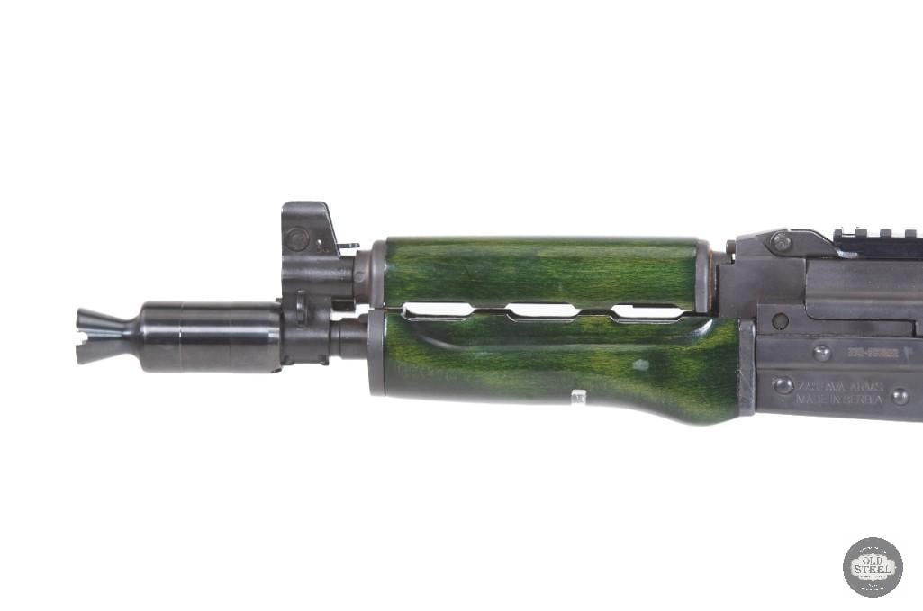 Beautiful Zastava ZPAP92 7.62x39 Green Laminate Wood Folding Brace AK Pistol - 8