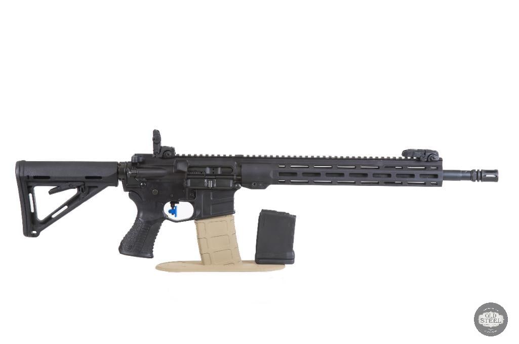 Beautiful Savage MSR-15 5.56 NATO 16 Mid-Length AR15 Timney Calvin Elite Trigger: Up for auction is a Savage MSR-15 chambered in 5.56 NATO. This modern AR-15 platform rifle is built for reliability, accuracy, and practical performance across a wide range of shooting applications.