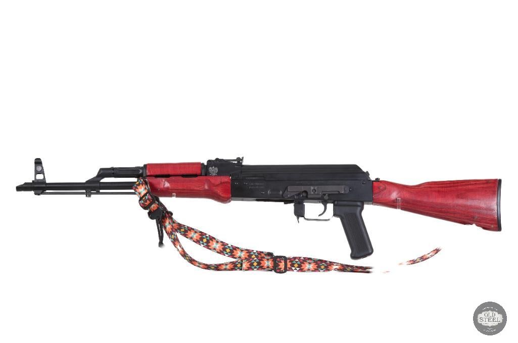 Beautiful Polish Arms of America AKM 7.62x39 Red Laminate Furniture Wellsmade Sling - 5
