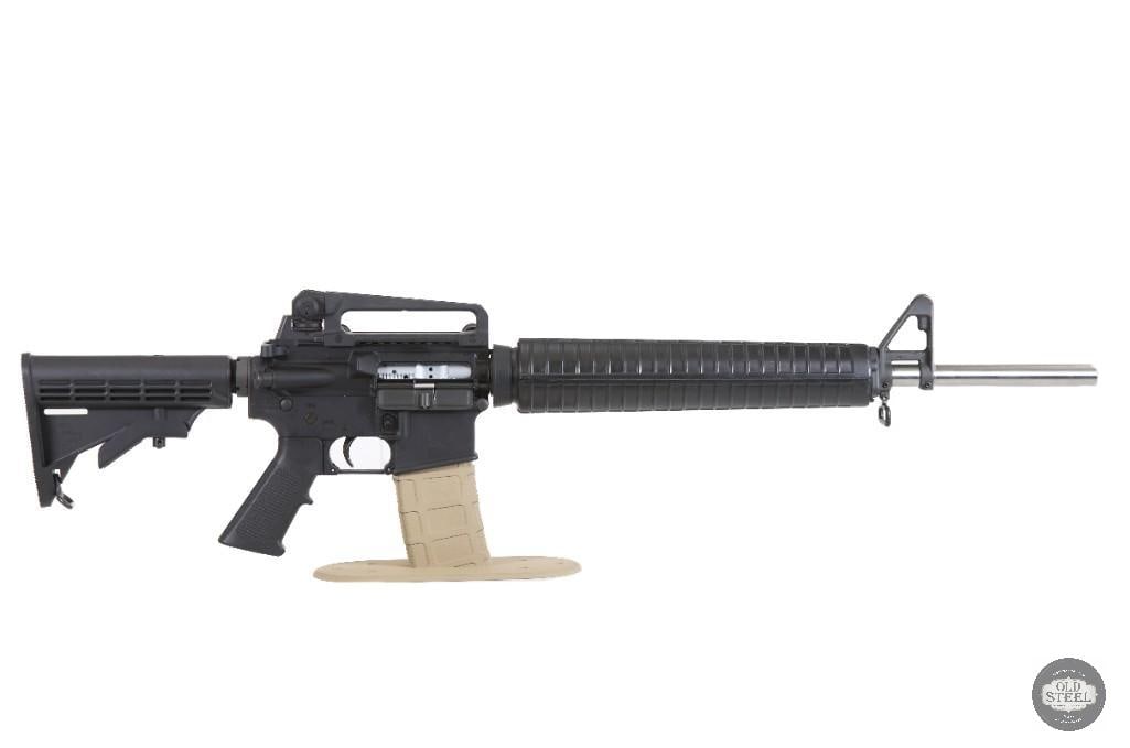 Field-Ready Rock River Arms LAR-15 20" Bull Barrel AR15 Chrome Bolt Carry Handle Rifle: Up for auction is a Rock River Arms LAR-15 chambered in 5.56 NATO. This rifle features a heavy 20-inch bull barrel and represents a classic precision-oriented AR-15 configuration. The barrel retains a