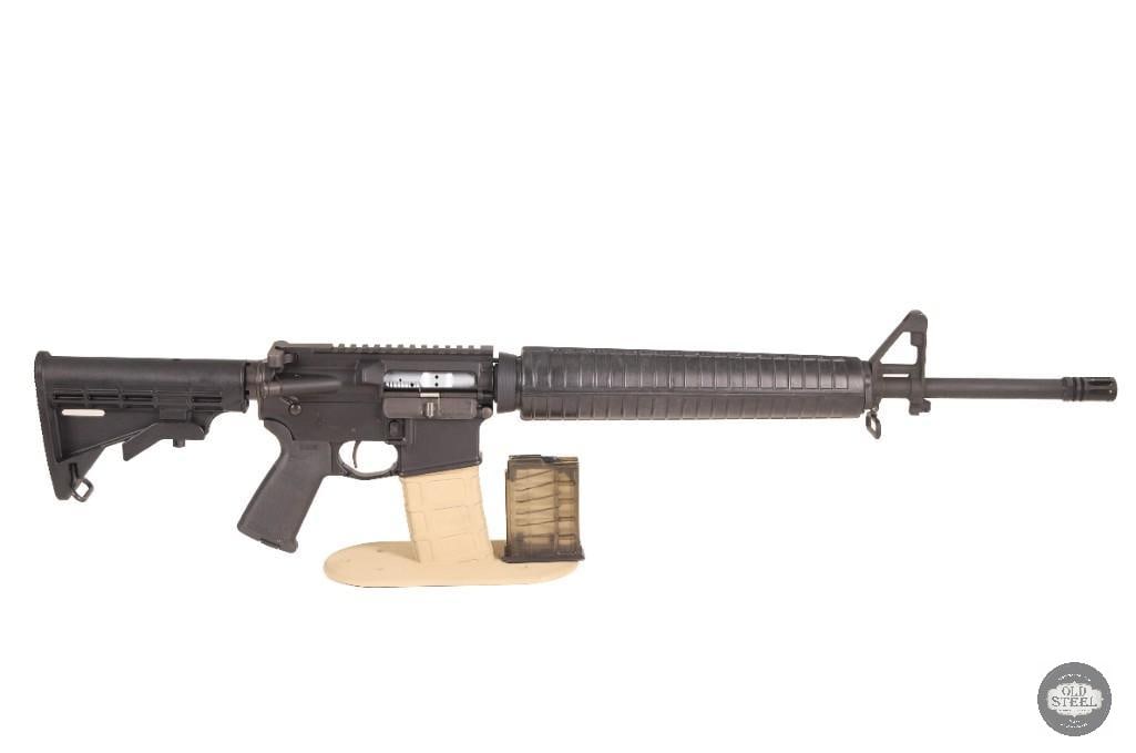 Stunning DPMS A15 20" AR15 Rifle Chrome Bolt M16A2 Handguards Ergo Grip: Up for auction is a DPMS A15 chambered in 5.56 NATO. This full-size AR-15 rifle features a 20-inch barrel and combines classic rifle-length styling with several desirable upgrades. The barrel retains 