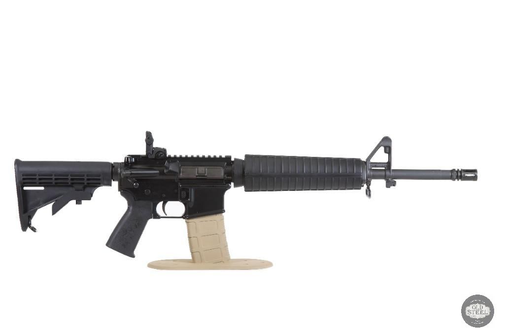 Workhorse Spikes tactical AR15 5.56 NATO 16" Mid-Length Gas Rifle Front Sight Adjustable Stock: Up for auction is a custom AR-15 chambered in 5.56 NATO. Featuring a 16-inch barrel and a mid-length gas system, this rifle offers one of the most desirable configurations available on the AR
