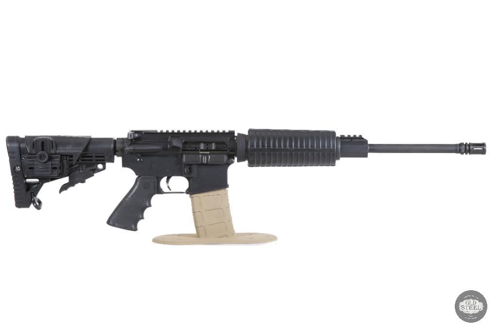 Rugged AR15 5.56 NATO 16" Carbine Rifle Adjustable Stock AR Platform: Up for auction is a custom AR-15 chambered in 5.56 NATO. Featuring a versatile 16-inch barrel and a proven carbine-length gas system, this rifle embodies the configuration that helped make the AR-15