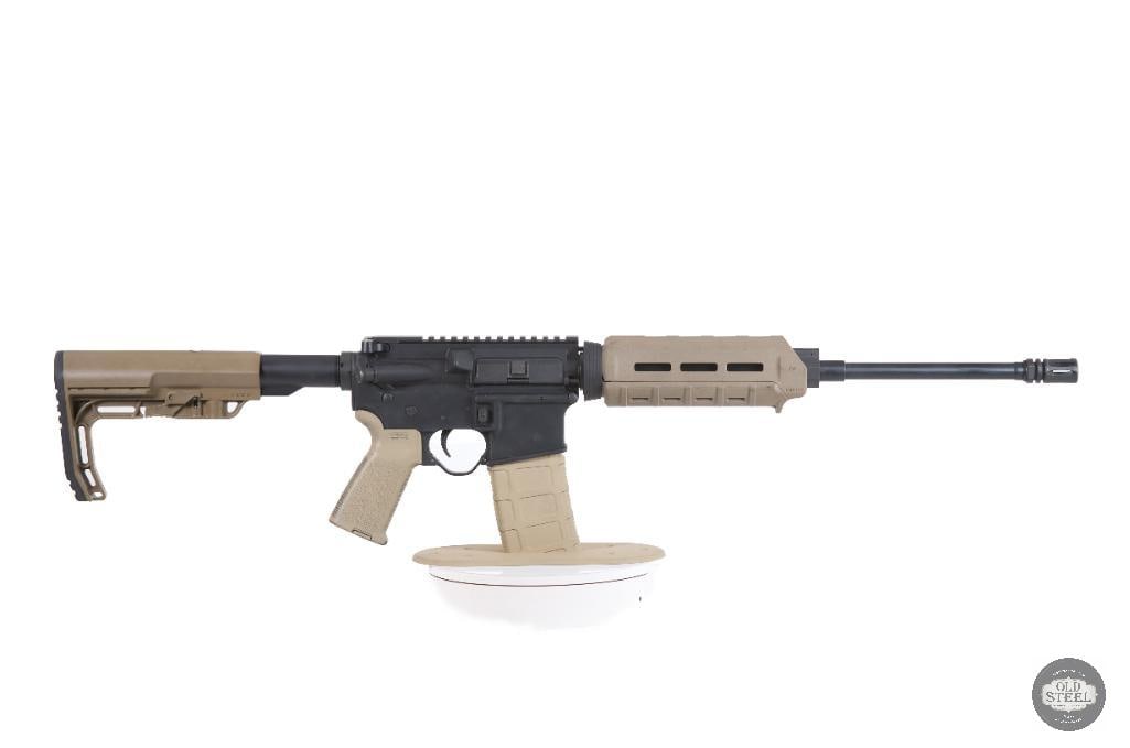 Amazing AR15 5.56 NATO 16" FDE Rifle Low Profile Gas Block Carbine Gas: Up for auction is a custom AR-15 chambered in 5.56 NATO. Featuring a 16-inch barrel and a proven carbine-length gas system, this rifle delivers the reliability, versatility, and performance that have