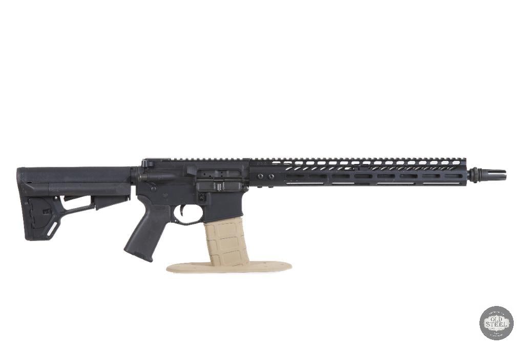 Field-Ready AR15 5.56 NATO 16" Full-Length M-LOK Rail Magpul Furniture Rifle: Up for auction is a custom AR-15 chambered in 5.56 NATO. Featuring a versatile 16-inch barrel and a modern full-length M-LOK handguard, this rifle offers the performance, adaptability, and handling