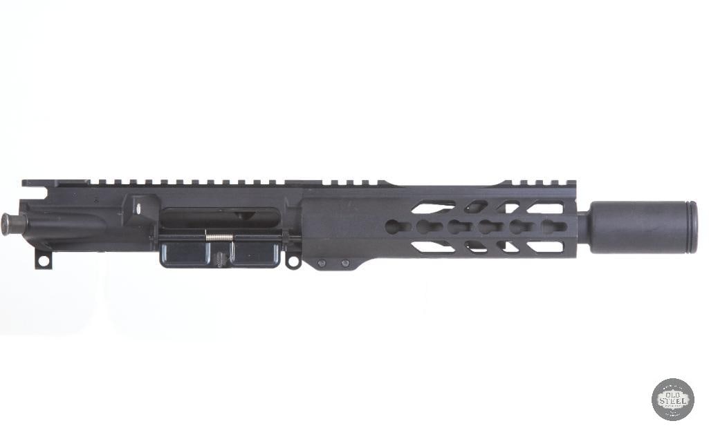 AR-15 5.56 NATO 7.5" Upper Receiver Free Float KeyMod Handguard Pistol Upper: Up for auction is an AR-15 upper receiver assembly chambered in 5.56 NATO. Featuring a compact 7.5-inch barrel and a free-float KeyMod handguard, this upper delivers a highly maneuverable and modern