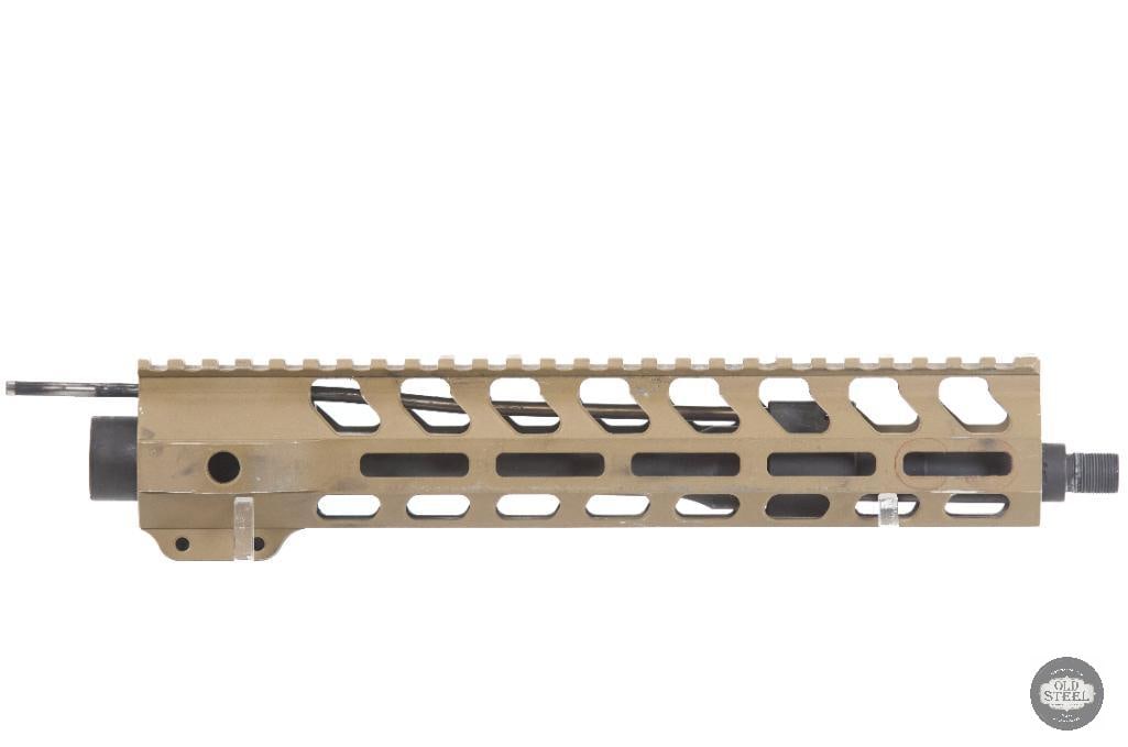 AR15 5.56 NATO 11.5" Free Float M-LOK Carbine Gas FDE Barrel ASSY.: Up for auction is an AR-15 barrel assembly chambered in 5.56 NATO. This is a parts-only listing (no upper receiver included). Featuring an 11.5-inch barrel with a carbine-length gas system and a