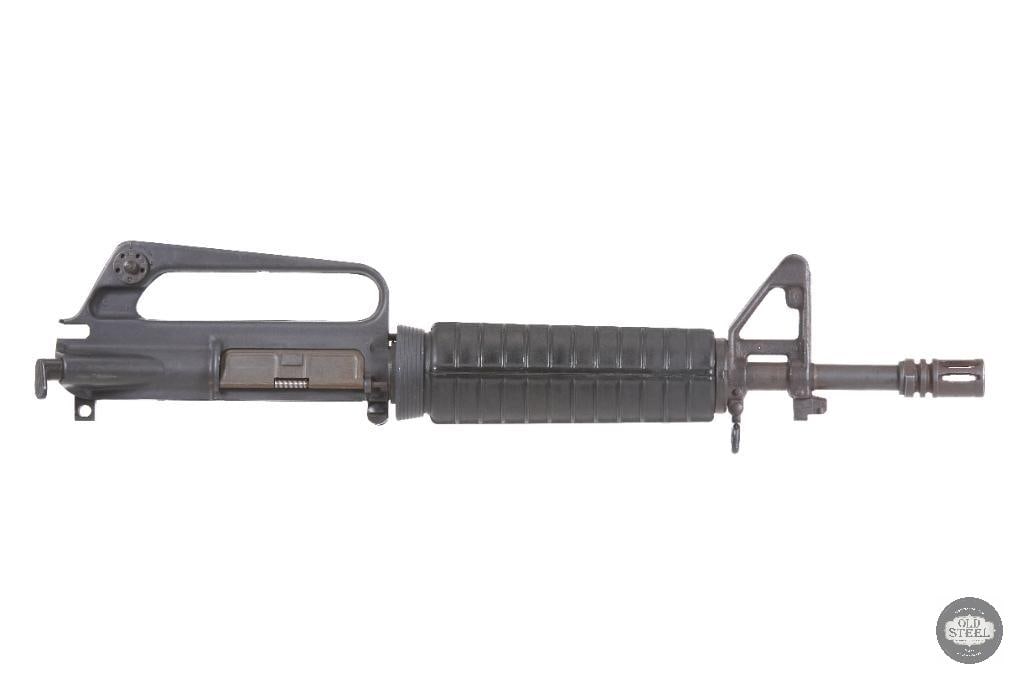 RARE Vintage 1960's-1970's Colt 11.5" AR15 Upper Big Pin A1 Carry Handle Patent Pending: Up for auction is a vintage Colt AR-15 upper receiver assembly featuring an 11.5-inch barrel and a highly desirable collection of early-production Colt features. This upper represents a scarce piece