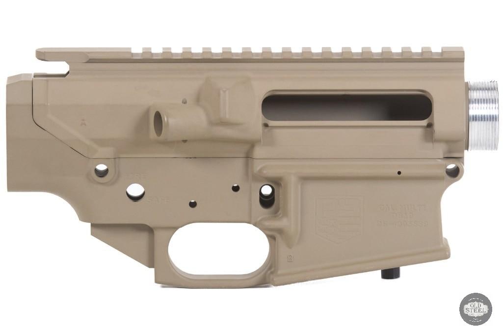 Diamondback DB10 Stripped Upper & Lower Receiver Set FDE .308 AR: Up for auction is a Diamondback Firearms DB10 stripped upper and lower receiver set finished in Flat Dark Earth (FDE). Designed for the powerful .308 Winchester / 7.62 NATO AR platform, this matched r