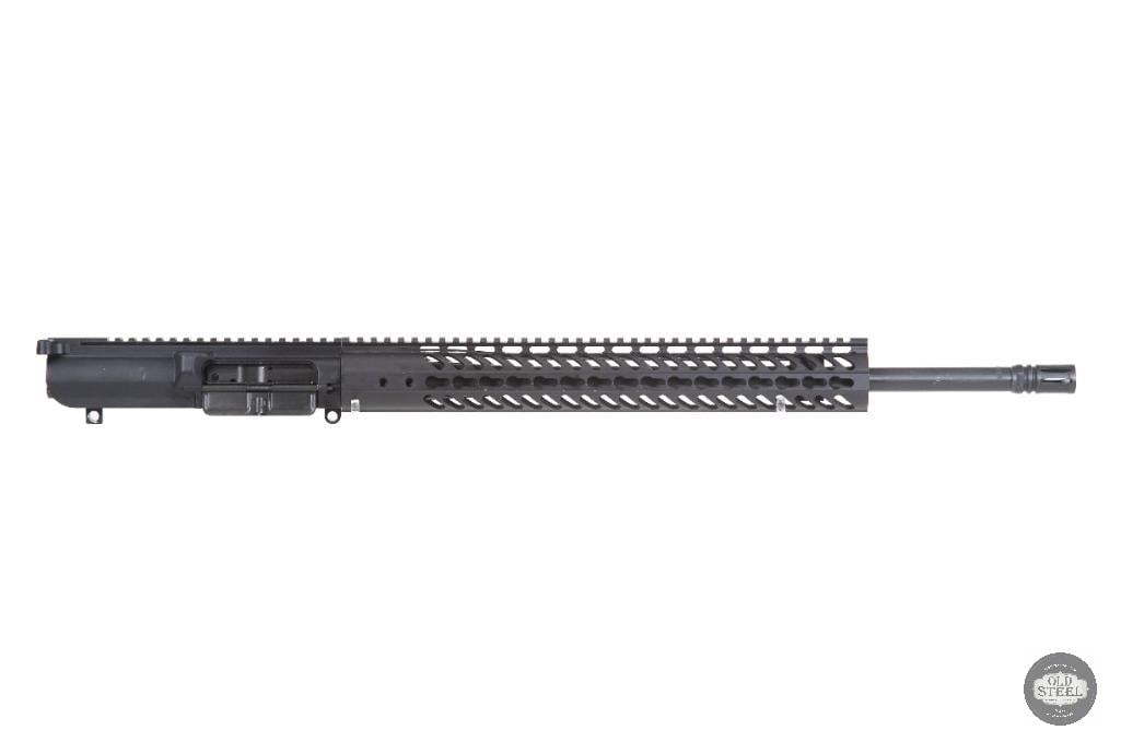 Armalite Pattern AR-10 .308 Winchester Upper Receiver 20" Barrel KeyMod Handguard: Up for auction is an AR-10 upper receiver assembly chambered in .308 Winchester / 7.62 NATO. Featuring a 20-inch barrel and a KeyMod handguard, this upper is configured to take full advantage of the