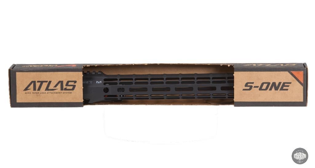 NEW Aero Precision ATLAS S-ONE 15" M-LOK Free Float Handguard AR15: Up for auction is a new Aero Precision ATLAS S-ONE 15-inch M-LOK free float handguard. Known for its lightweight construction, modern design, and excellent strength-to-weight ratio, the ATLAS S-ONE is