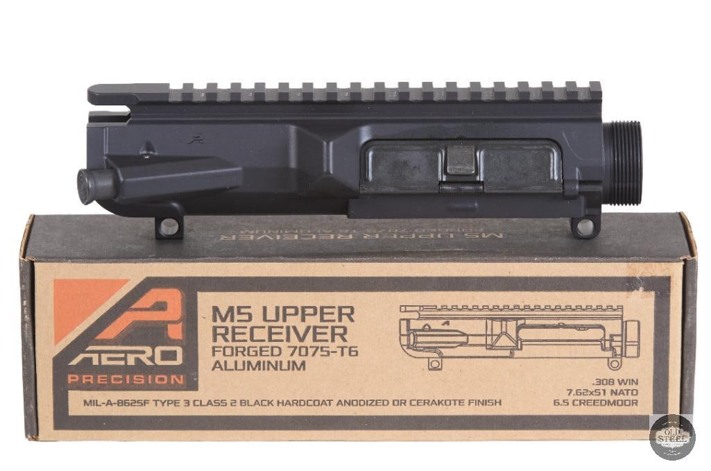 Aero Precision M5 Assembled Upper Receiver AR10 .308 / 7.62 NATO (Assembled Upper Only): This Aero Precision M5 assembled upper receiver provides a solid foundation for AR10-pattern .308/7.62 NATO builds, factory fitted with a dust cover and forward assist. Built on Aeros large-frame M5