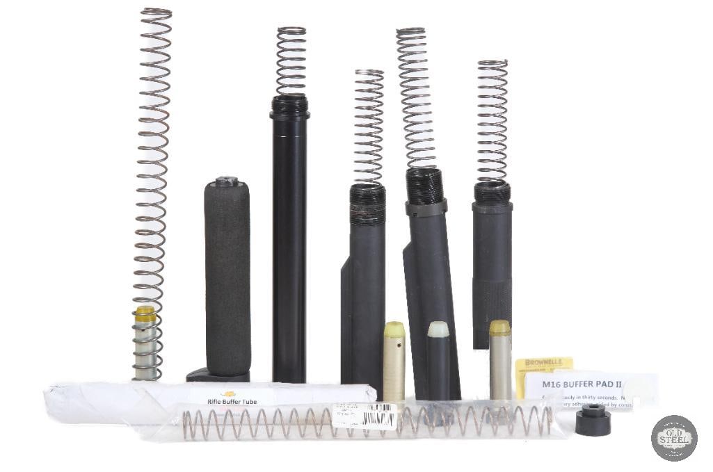 Lot of AR15 Buffer Tubes, Buffer Springs & Buffers Assorted AR Parts (1 of 1)