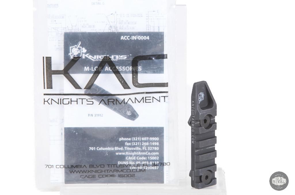 Knights Armament 5-Slot M-LOK to Picatinny Rail Segment AR15 (New in Bag): This Knights Armament 5-slot M-LOK to Picatinny rail segment is a new in bag accessory designed for AR15 and compatible M-LOK handguard systems. It provides a secure and reliable mounting interface fo