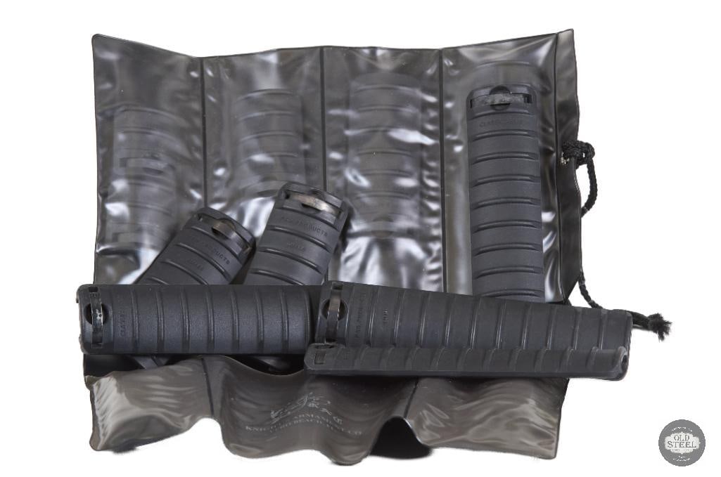 Knights Armament Ribbed Rail Cover Kit AR15 Picatinny Rail Covers: This Knights Armament ribbed rail cover kit includes a set of Picatinny rail covers designed for AR15 and compatible quad-rail handguard systems. Featuring the classic ribbed texture, these covers