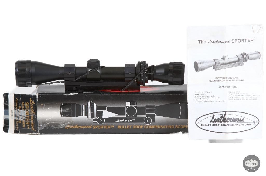 Leatherwood ART II Sporter Bullet Drop Compensating Scope Multi-Caliber BDC with Box & Papers: This Leatherwood ART II Sporter scope is a bullet drop compensating optic designed for multi-caliber use, offering an integrated range-compensating system to support extended-distance shooting