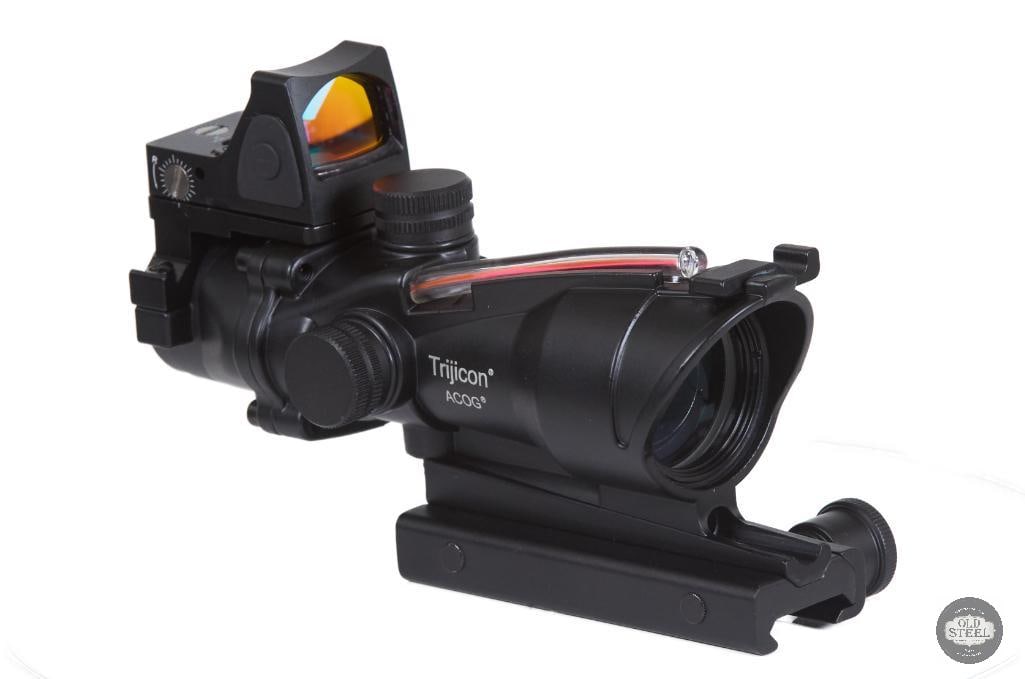 ACOG-Style Prism Scope with RMR-Style Mini Red Dot Training Use Optic Combo - 2