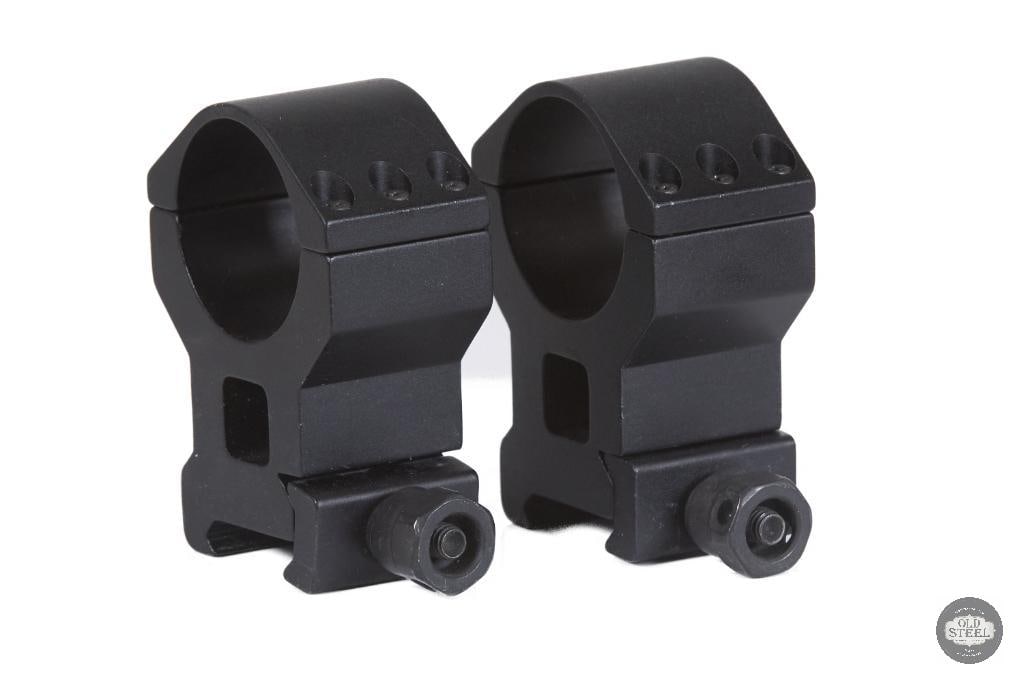 Set of 30mm Scope Rings 6-Screw Heavy-Duty Design: This set of 30mm scope rings features a heavy-duty 6-screw cap design for enhanced clamping strength and secure optic retention. Built for use on standard Picatinny or compatible rail systems, these r