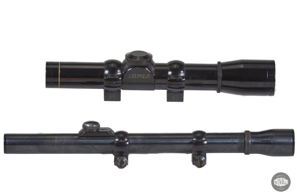 Lot of 2 Vintage Rifle Scopes Leupold M8-2.5 Compact & Weaver J25 (1 of 2)
