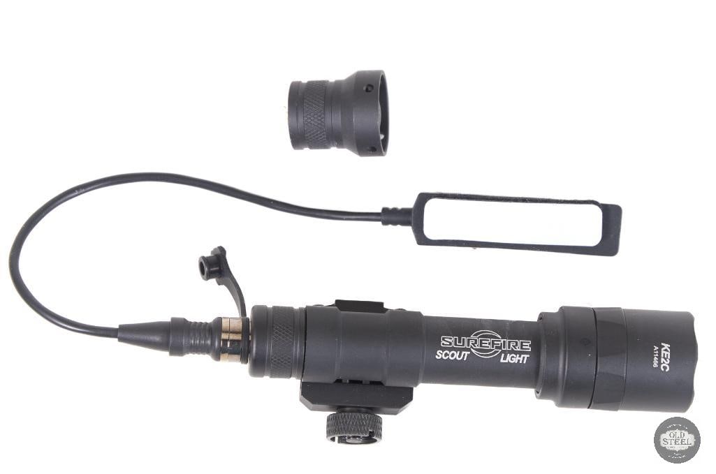 SureFire Scout-Style Weapon Light Rail Mounted Flashlight with Pressure Pad: This SureFire Scout-style weapon light is a compact, rail-mounted illumination system designed for Picatinny-equipped rifles and carbines. Built in the familiar low-profile Scout configuration, it pro