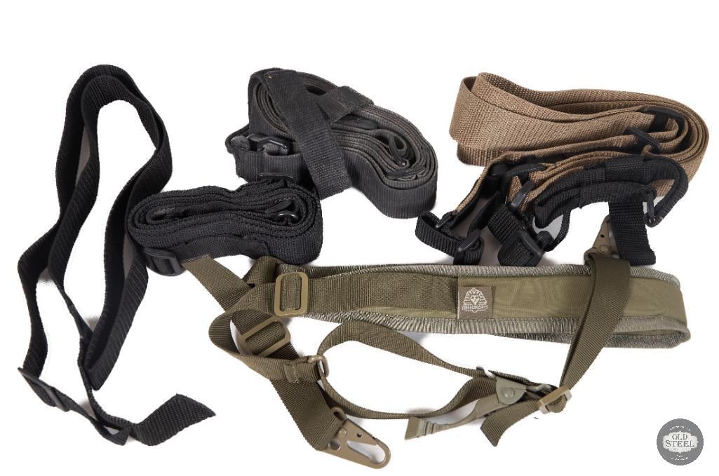 Lot of 5 Rifle Slings Adjustable Tactical & Field Carry Straps: This lot includes five rifle slings designed for a variety of firearm platforms including AR-style rifles, bolt-action rifles, and other sling-compatible setups. Built for practical field carry and