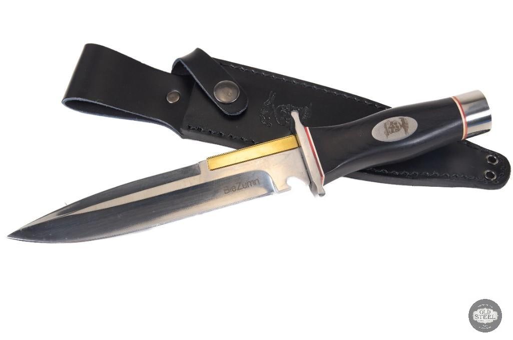 Bie Zumn Polished G10 Fixed Blade Knife with Leather Sheath - 2