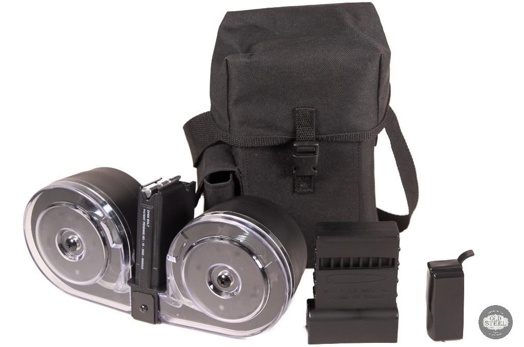 Korean-Made RWB Beta Style Drum Magazine AR Magazine: This Korean-made 100-round Beta-style drum magazine is designed for AR-15 platform rifles chambered in standard 5.56/.223 configurations. Built in the high-capacity twin-drum style configuration, it o