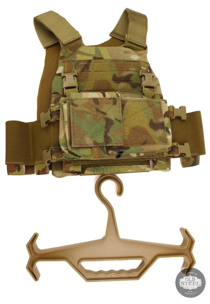 Emerson Gear Multicam Plate Carrier, Chest Rig & Heavy-Duty Hanger Tactical Loadout Kit: This Emerson Gear set includes a Multicam plate carrier, matching chest rig, and heavy-duty hanger, offering a complete load-bearing solution for training, airsoft, or gear organization use. The